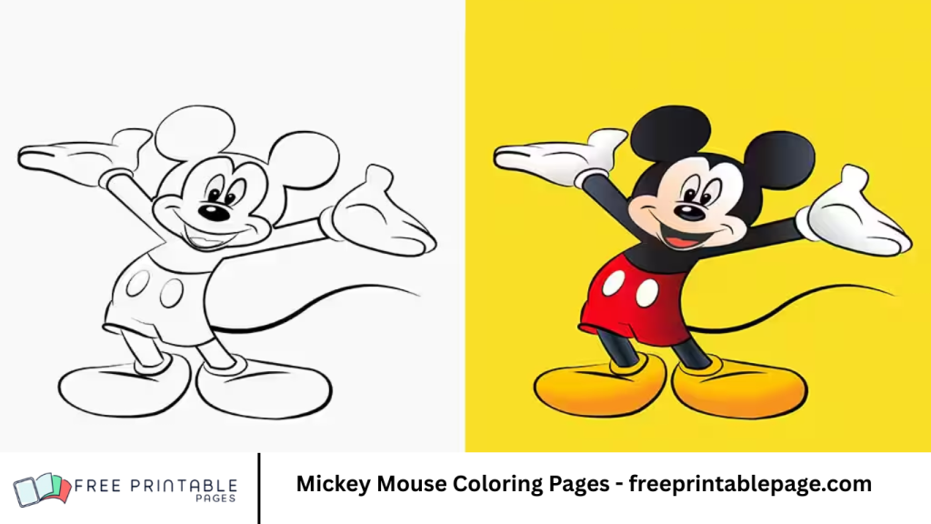 Mickey Mouse Coloring Pages - freeprintablepage.com