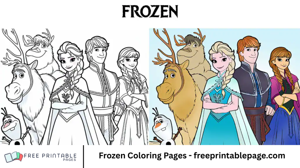 Frozen Coloring Pages - freeprintablepage.com