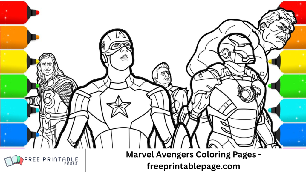 Marvel Avengers Coloring Pages - freeprintablepage.com