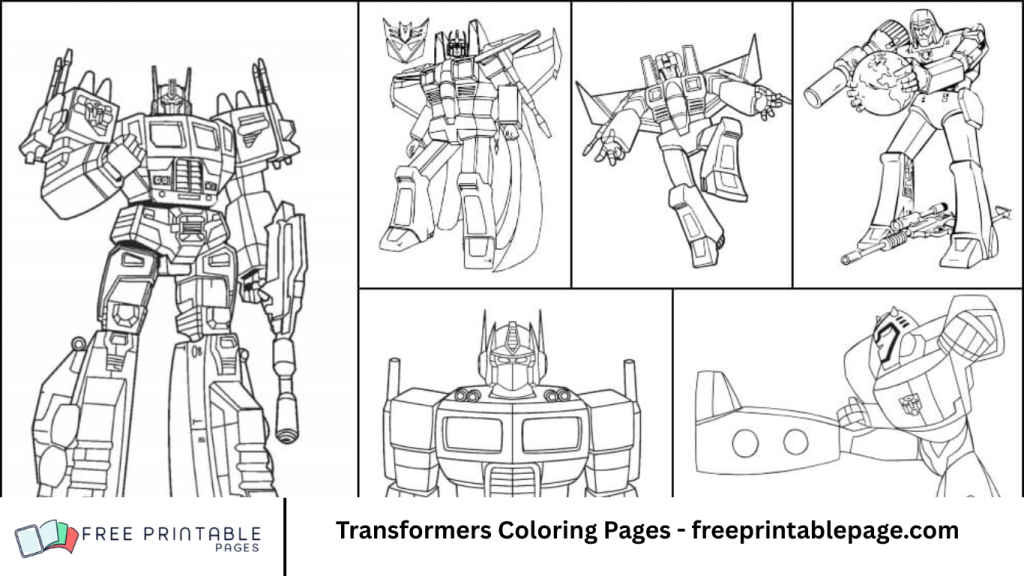 Transformers Coloring Pages - freeprintablepage.com
