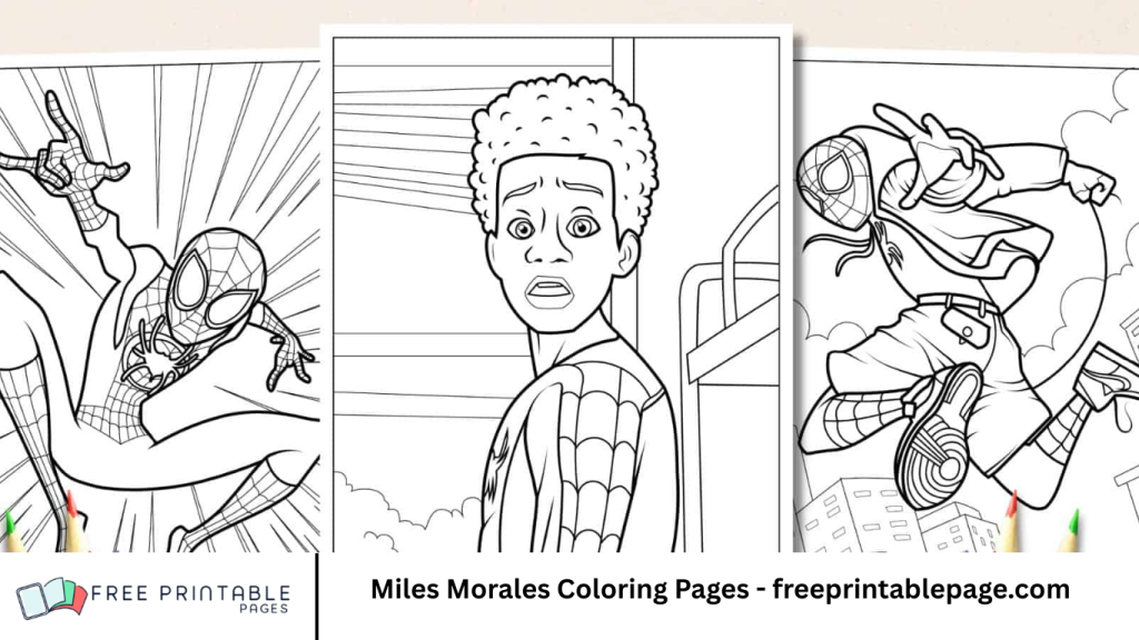 Miles Morales Coloring Pages - freeprintablepage.com