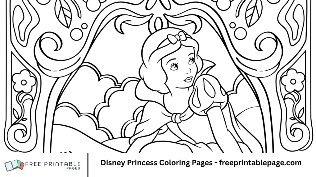 Disney Princess Coloring Pages - freeprintablepage.com
