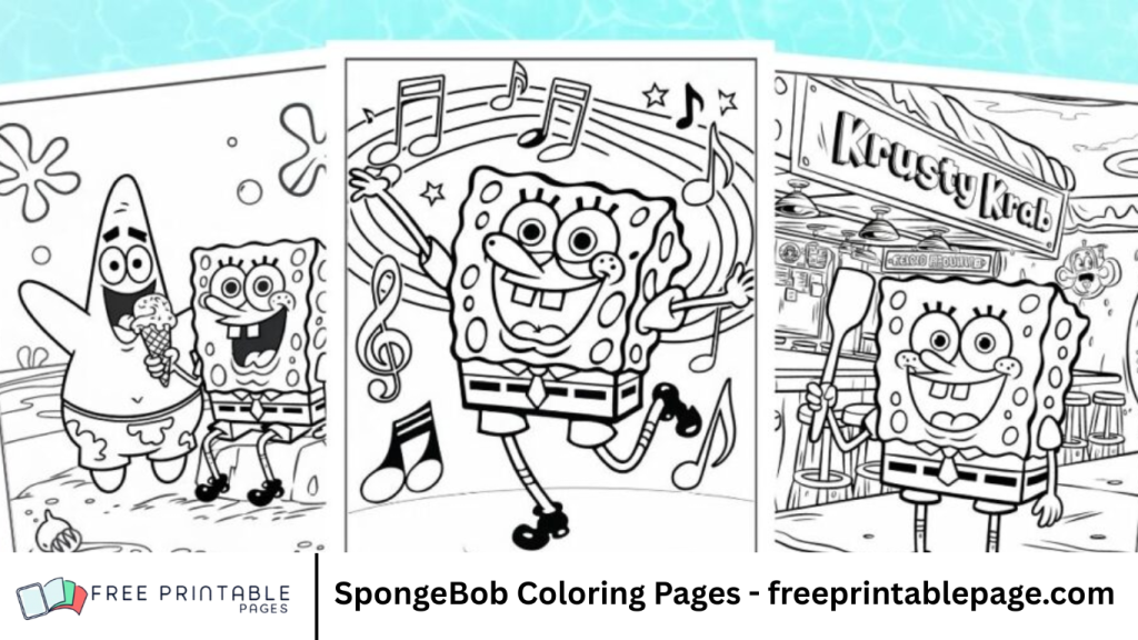 SpongeBob Coloring Pages - freeprintablepage.com