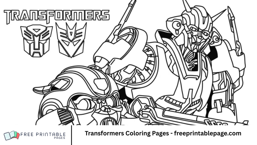 Transformers Coloring Pages - freeprintablepage.com