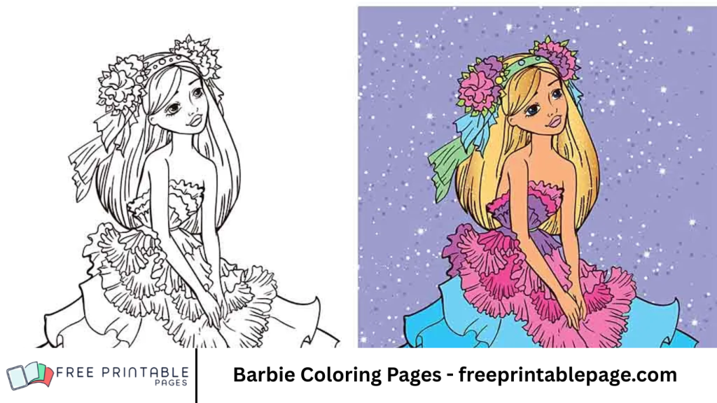 Barbie Coloring Pages - freeprintablepage.com
