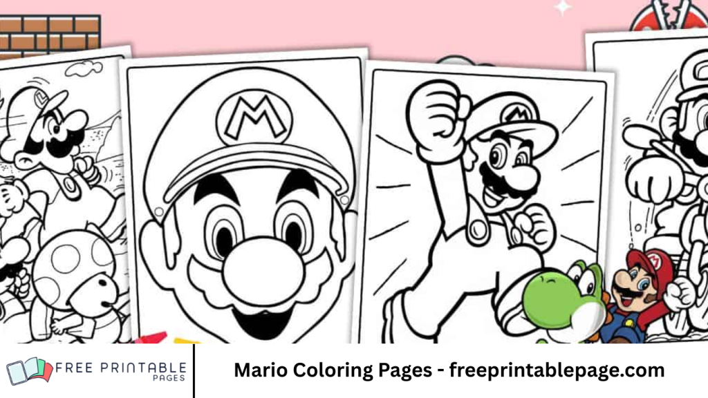 Mario Coloring Pages - freeprintablepage.com