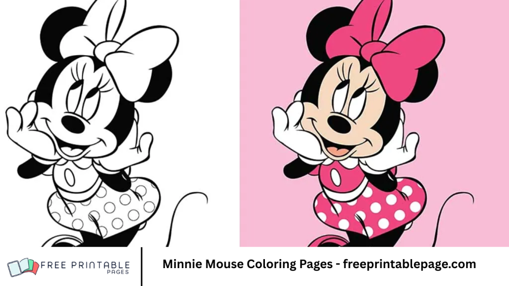 Minnie Mouse Coloring Pages - freeprintablepage.com