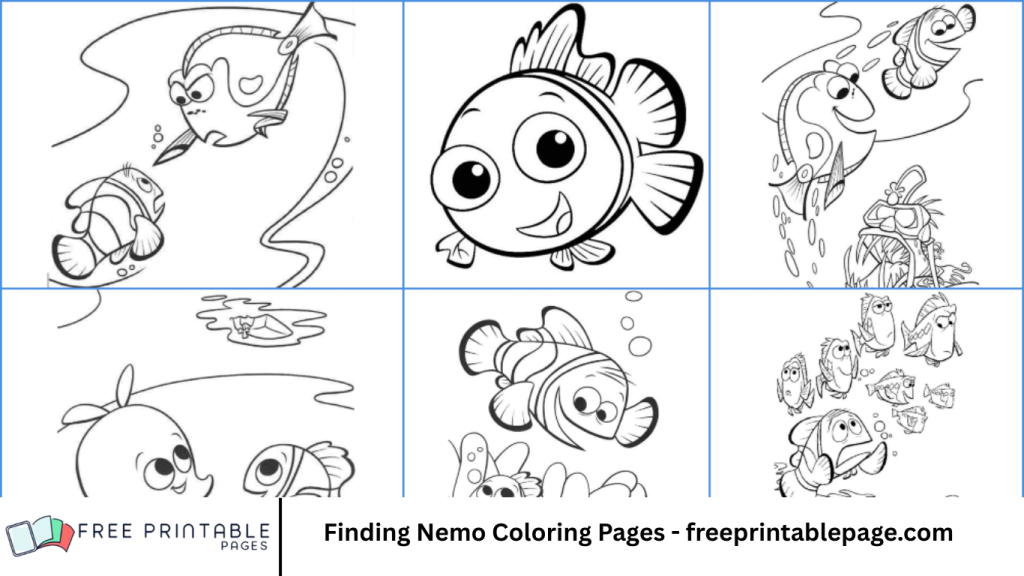 Finding Nemo Coloring Pages - freeprintablepage.com