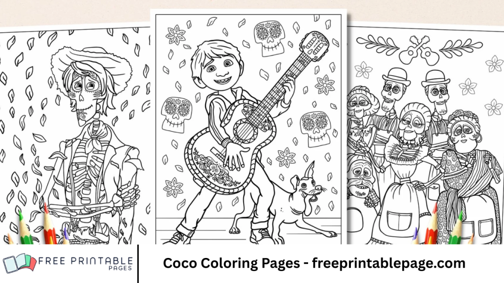 Coco Coloring Pages - freeprintablepage.com