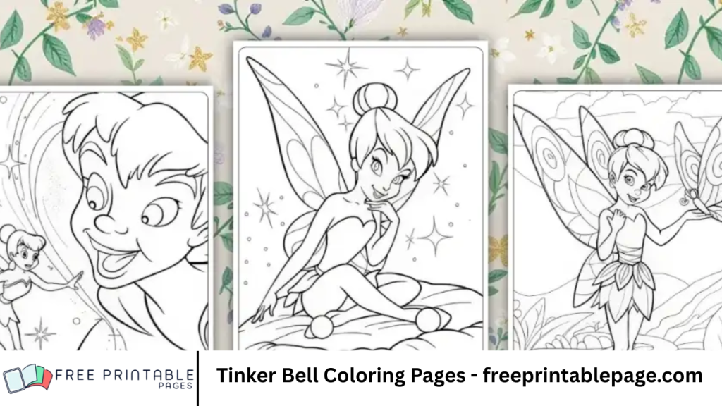Tinker Bell Coloring Pages - freeprintablepage.com