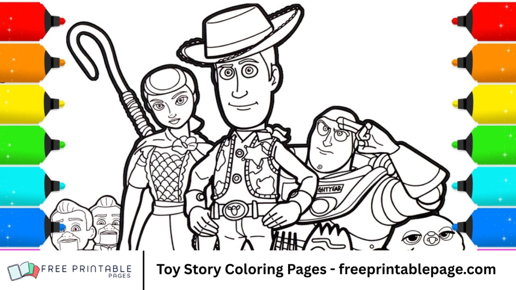 Toy Story Coloring Pages - freeprintablepage.com