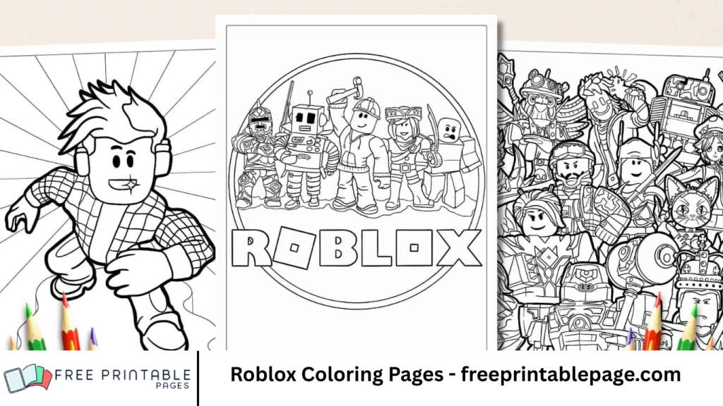 Roblox Coloring Pages - freeprintablepage.com