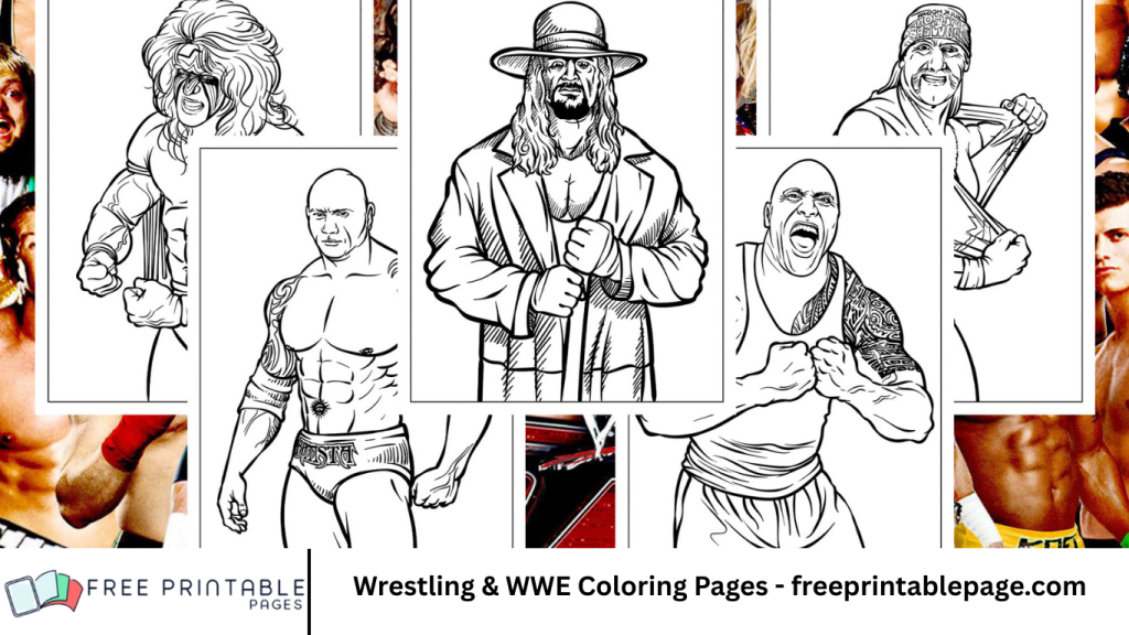 Wrestling & WWE Coloring Pages - freeprintablepage.com