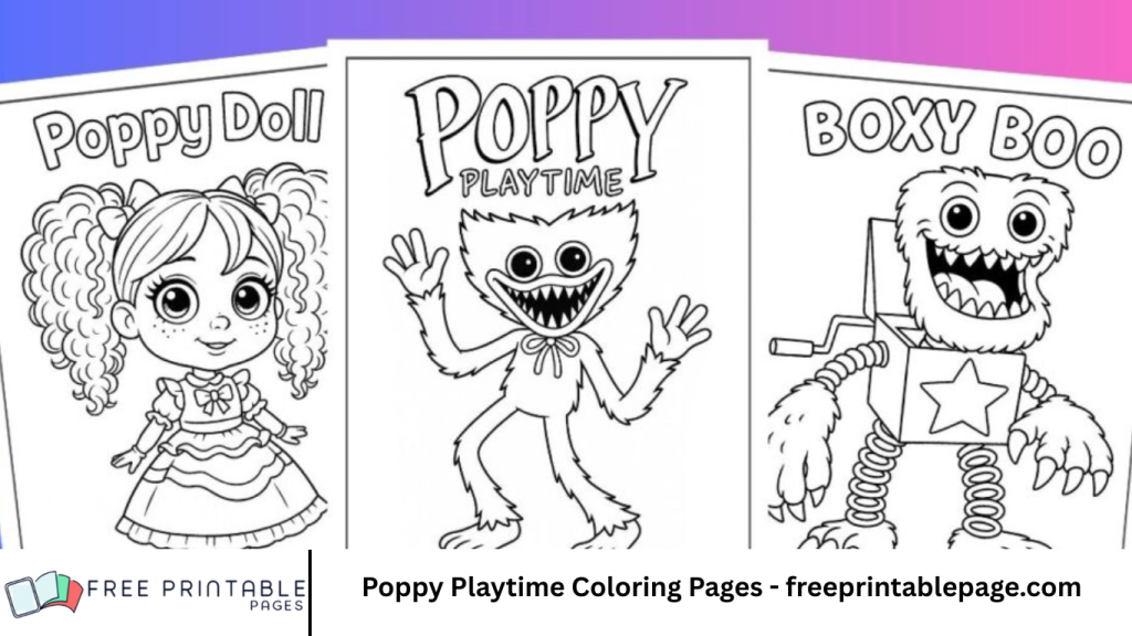 Poppy Playtime Coloring Pages - freeprintablepage.com