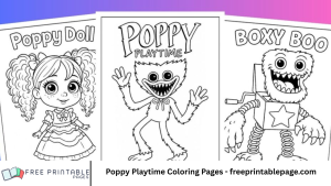 Poppy Playtime Coloring Pages - freeprintablepage.com