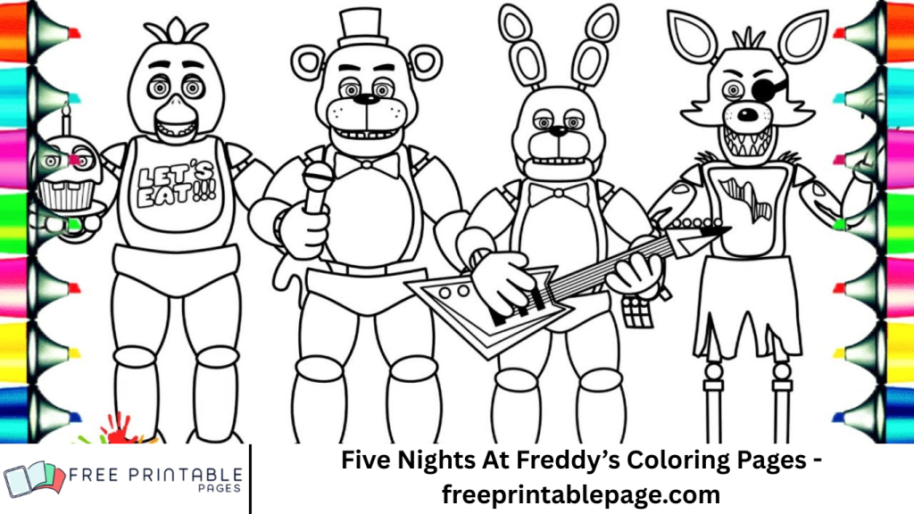 Five Nights At Freddy’s Coloring Pages - freeprintablepage.com