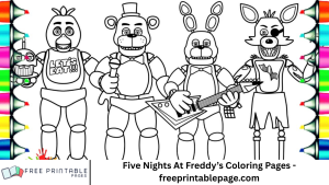 Five Nights At Freddy’s Coloring Pages - freeprintablepage.com