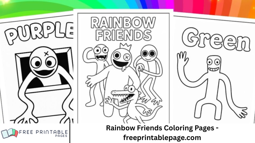 Rainbow Friends Coloring Pages - freeprintablepage.com