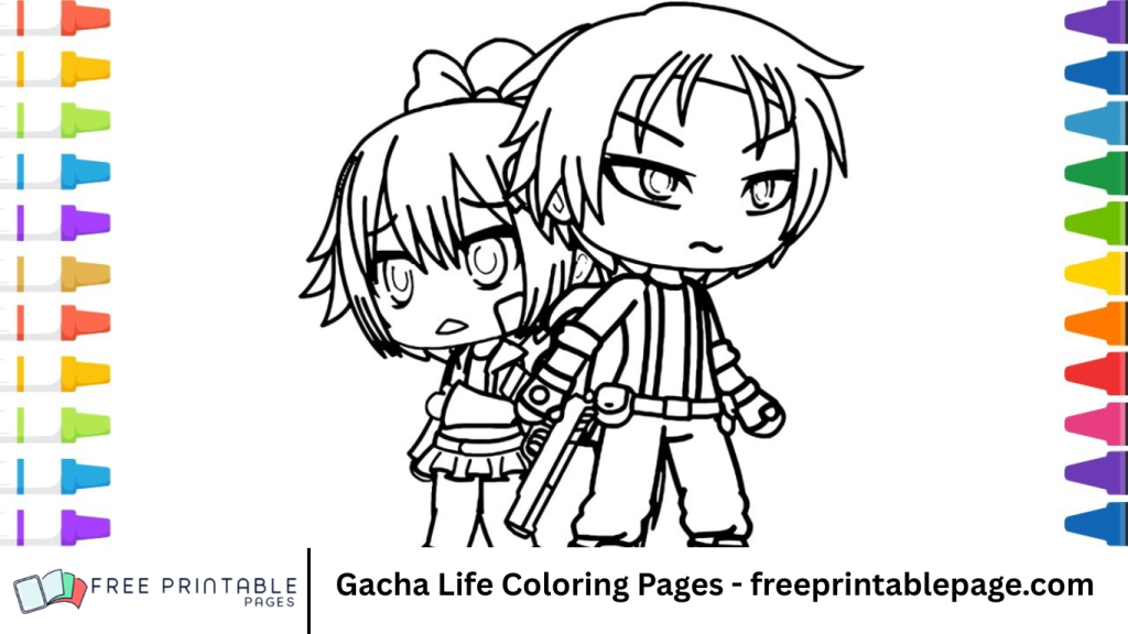 Gacha Life Coloring Pages - freeprintablepage.com