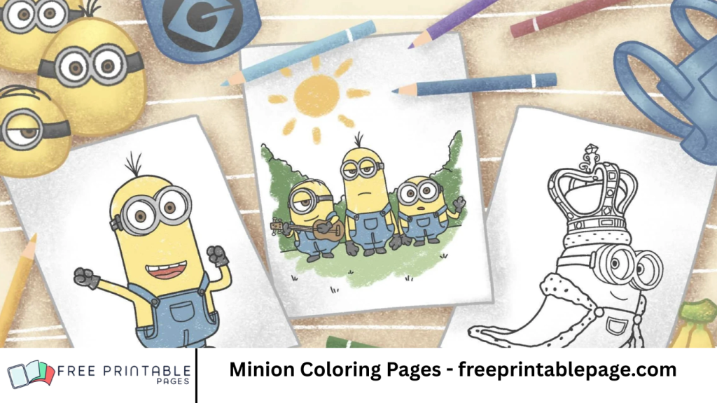 Minion Coloring Pages - freeprintablepage.com