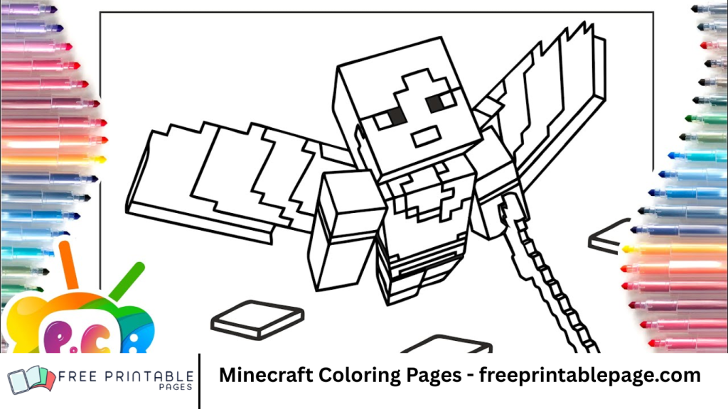 Minecraft Coloring Pages - freeprintablepage.com