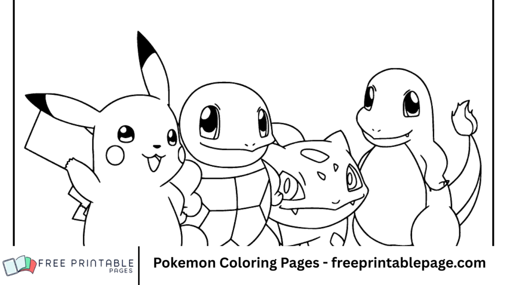 Pokemon Coloring Pages - freeprintablepage.com